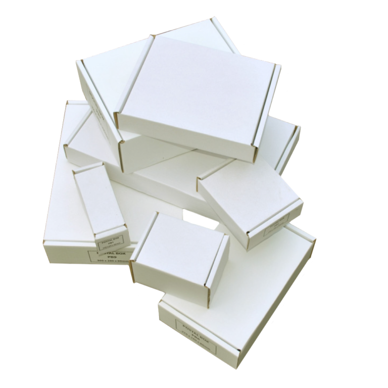 White Postal Boxes UK Packaging Shop In Partnership With UK Packaging